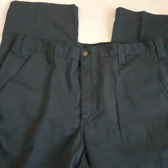 Carhartt Men's Size 40x34 Blended Twill Work Navy Blue Chino Pants - Picture 5 of 10